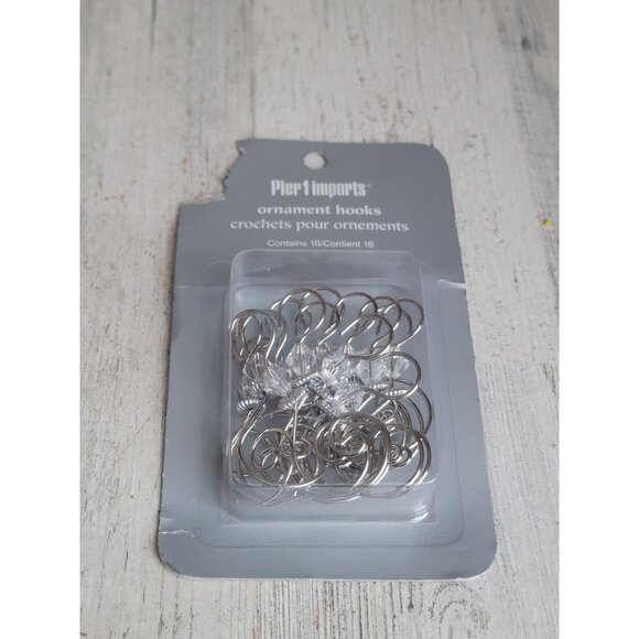 Pier 1 Imports ornament hooks silver xmas accessory - Picture 1 of 5
